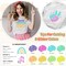 8 Packs Glitter Iron on Vinyl for Shirts, Sparkle 12''x10'' (Neon Glitter 8-Sheet)